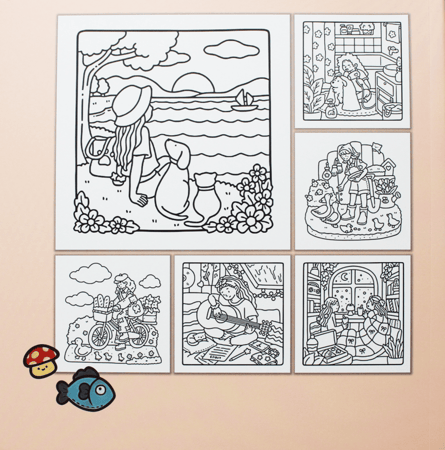 كتاب تلوين GIRL MOMENTS