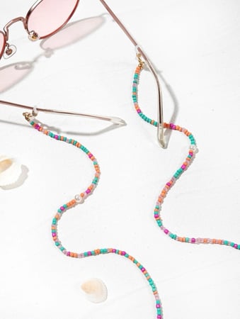 سلسلة نظارات بخرز ملون ولؤلؤ 11843
