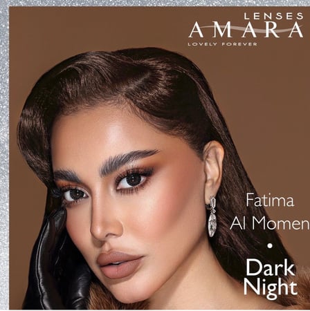 عدسات فاطمة المؤمن من امارا دارك نايت كوليكشن 2023 - Amara Dark Night Lenses