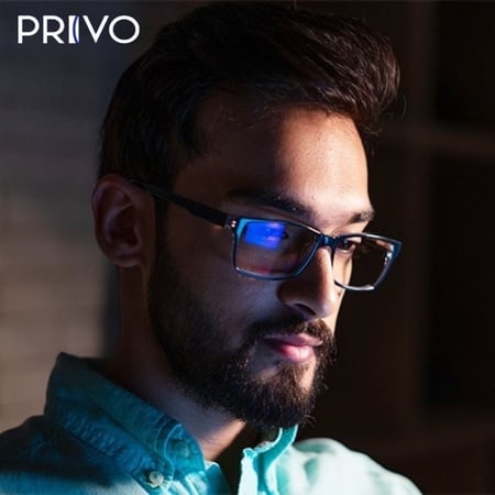 عدسات نظارات PRIVO BLUE بحماية ضد الأشعة الألكترونية