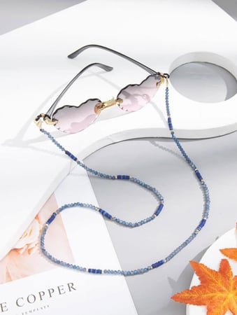 سلسلة نظارات بخرز أزرق 11866