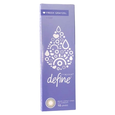 عدسات لاصقة ملونة يومية ديفاين فريش جرايزال عبوة 10 عدسات - عين
