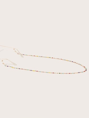 سلسال نظارات شمسية مزين بحبات اللؤلؤ الملونة 2021 حزام نظارات صيفي