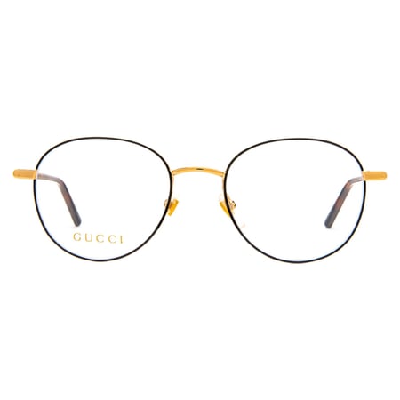 قوتشي اطار طبي نسائي أسود و الذراع بني مرقط