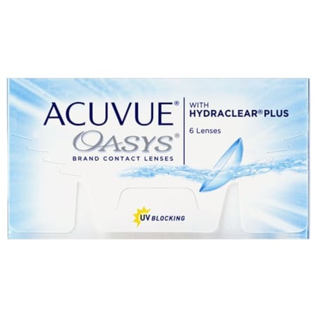 عدسات اكيوفيو اوسيس ACUVUE OASYS العدسات الشفافه الشهرية
