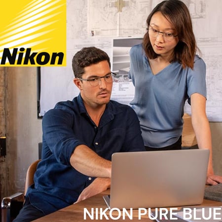 عدسات نظارات نيكون بيور بلو يو في NIKON PURE BLUE LENSES اليابانية