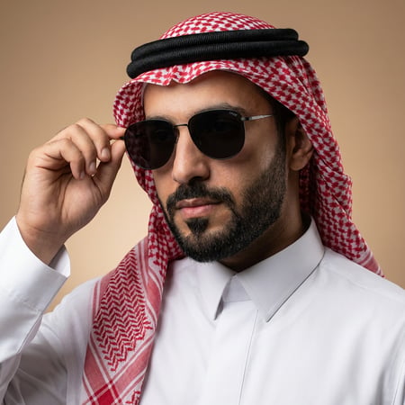 نظارة شمسية ماركة CRUX أسود بتصميم أفايتور