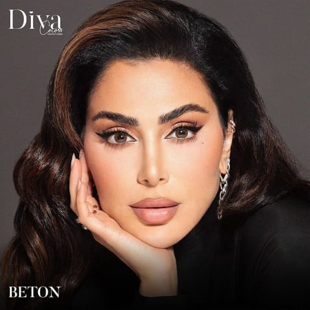 عدسات ديفا الجديدة لون بيتون - DIVA NEW Colors BETON LENSES