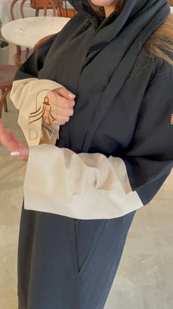 قماش عبايه كريب ملكي تصميم فخم بلمسه راقيه