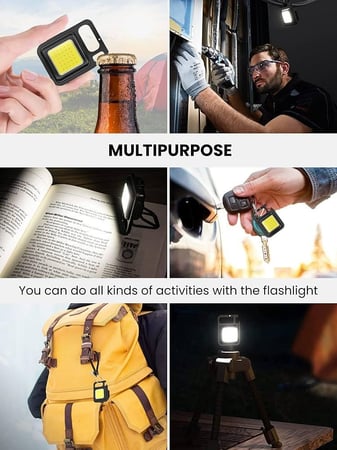مصباح يدوي صغير LED قابل للشحن