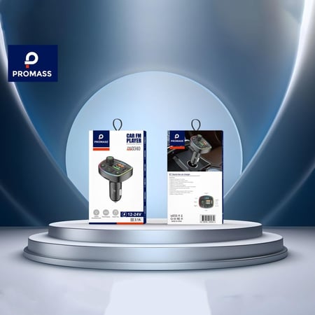 رأس شاحن سيارة ومشغل لـ MP3 بلوتوث  - من ماركة PROMASS