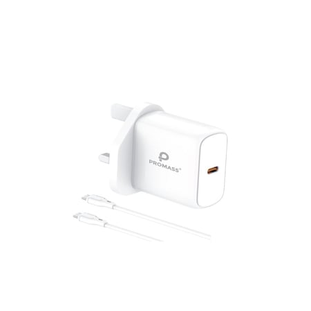 رأس شحن جداري مع كيبل هدية  - من ماركة  PROMASS  بقوة 20 واط