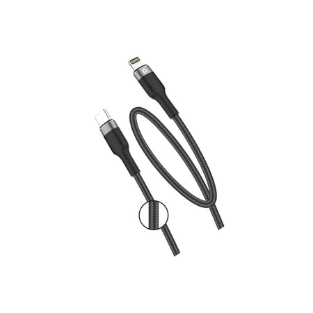 كيبل شحن- قماش - تايب سي ايفون متر واحد من ماركة PROMASS