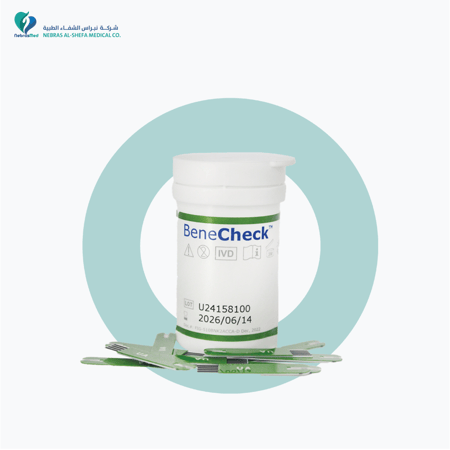 شرائط BeneCheck لفحص يوريك أسيد – 10 شرائط