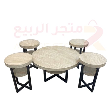 طقم طاولات 5قطع ترافنتينو