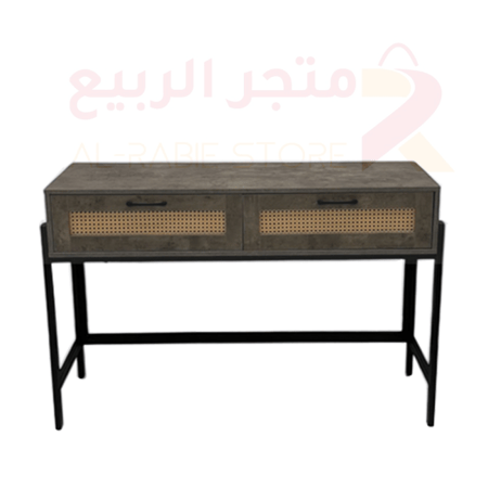كونسول خشب بيج 2درج رقمAMC1D01