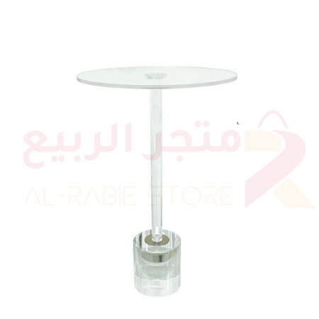 طاولة خدمة بقاعدة وعمود اكريلك