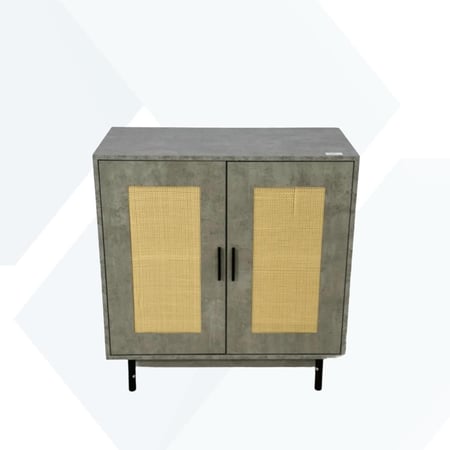 دولاب (جزامة) خشب 2باب هيكل حديد