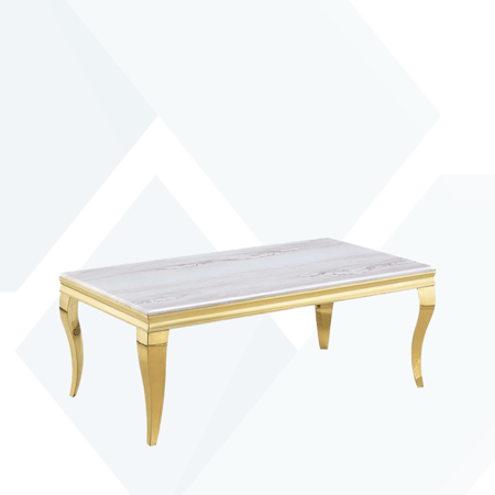 طاولة استيل رخام مستطيل