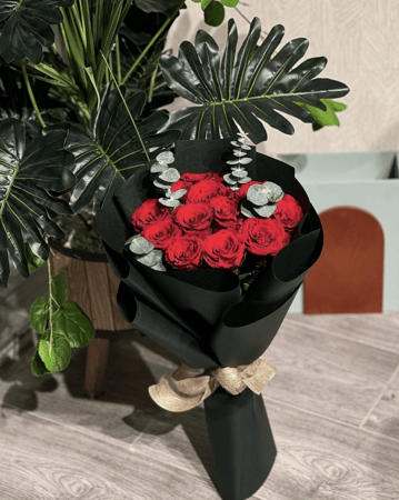 باقة ورد 11 حبه جوري