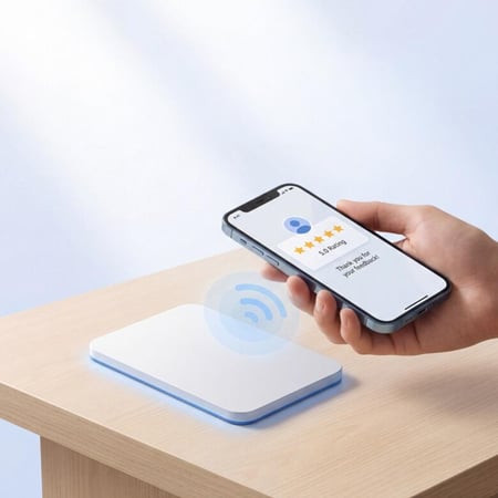 بطاقة تقييم قوقل ماب -NFC