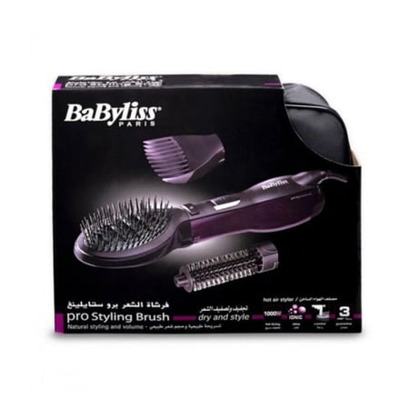 فرشاة تصفيف الشعر برو ستايلينغ مع حقيبة من بيبي ليس بنفسجي 1000 واط