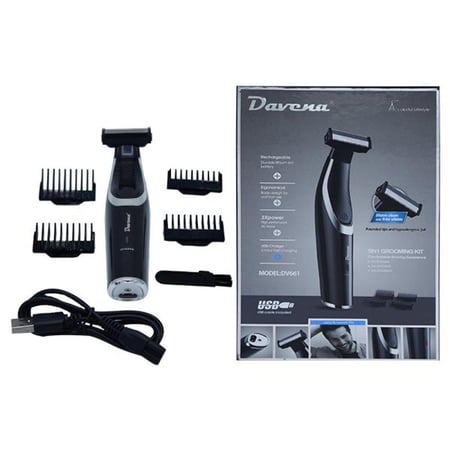 دافينا DV-661 ماكينة حلاقة تنعيم وتحديد - اسود