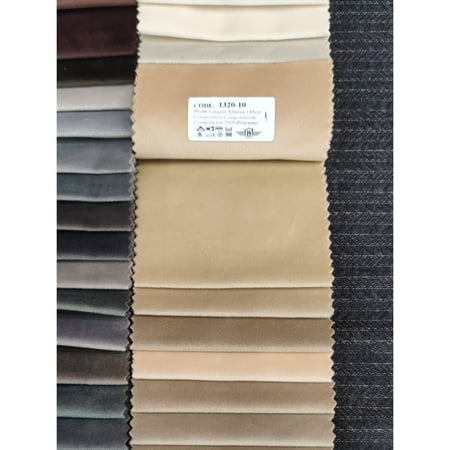 سرير فيكتوريا الفندقي بقماش مخمل . متعددة المقاسات