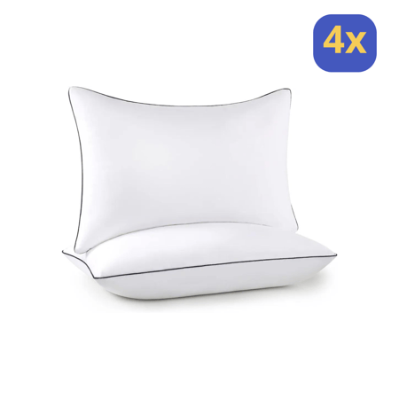 مخدة مايكروفايبر فندقية 1200 عدد 4 حبات