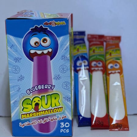 حلوى بنكهة الفواكه الاصطناعيه ثلاث نكهات توت بري فراوله برتقال