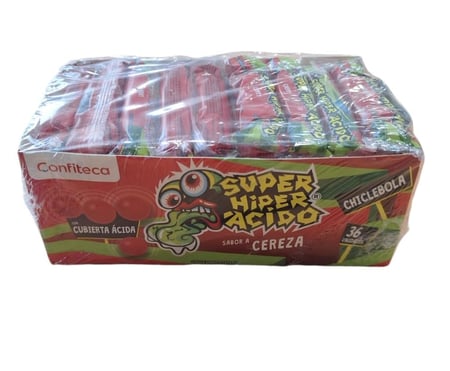 لبان سوبر هايبر حامض بنكهة الكرز 21 جم - 1 حبة