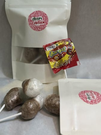 حلاوة مصاص  كولا مجففة بالتجميد 4 قطع