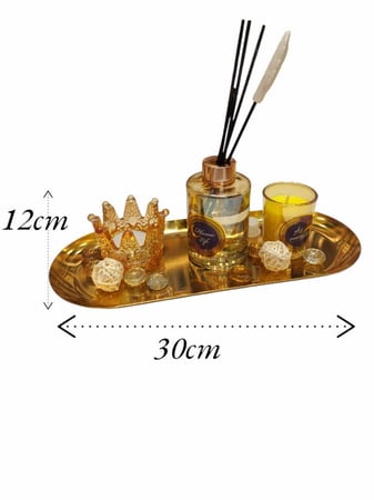 مجموعة العلاج بالروائح العطرية مع صينية من الفولاذ رائحة الزهور