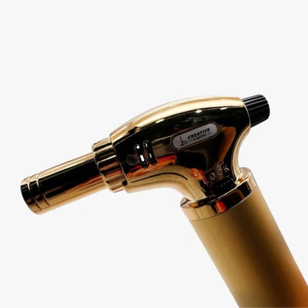 ولاعة فحم ذهبية كبيرة