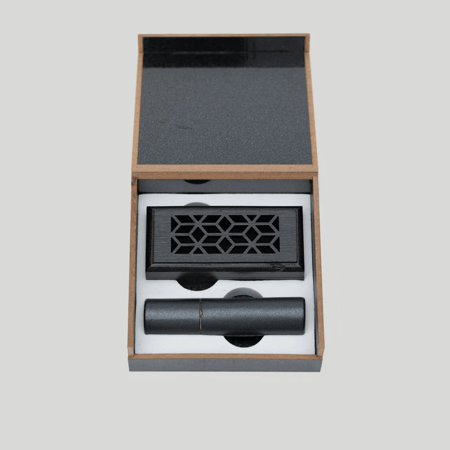 مبخرة مزخرفة اسود و  أعواد