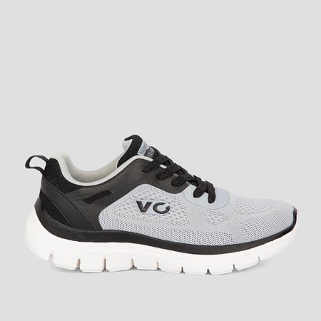 حذاء رياضي رائع بألوان الاسود والرمادي بتصميم مميز