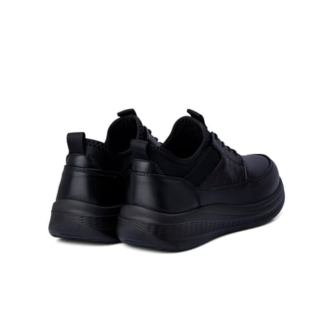 حذاء كاجوال جلد طبي من فيكتور كلارك - اسود داكن