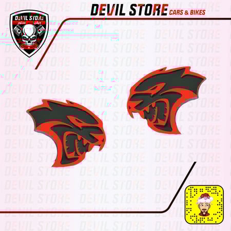 طقم علامات HELLCAT للرفرف