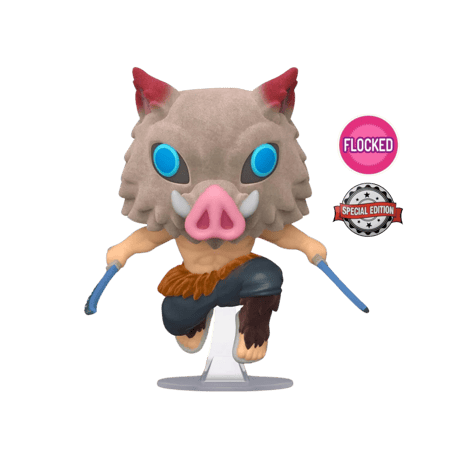 FUNKO POP! ANIMATION: DEMON SLAYER - Inosuke Hashibira #875 (FLOCKED-SPECIAL EDITION)