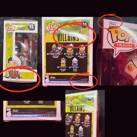 Funko Pop! Disney Villains: Villain Train Full Set #13 - #17