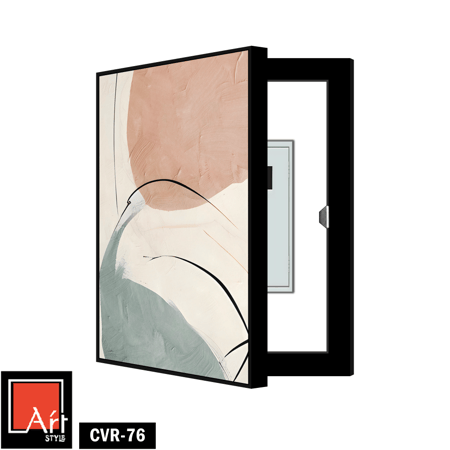 CVR76 لوحة تجريدية بألوان هادئة أنيقة