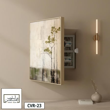 CVR23 لوحة خزانة مخفية بنباتات خضراء
