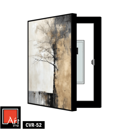 CVR52 لوحة شجرة تجريدية مع خزانة