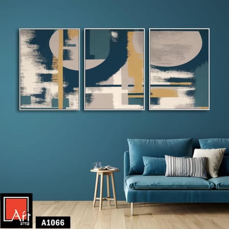 لوحة ثلاثية تجريدية