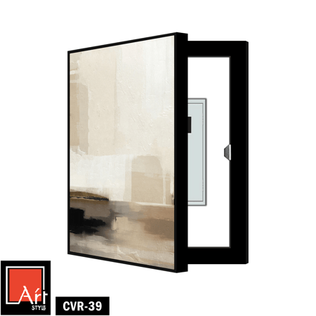 CVR39 لوحة خزانة بيج وبني