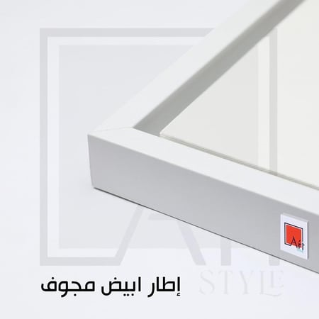 A775 لوحة فنية تجريدية مائية هادئة تتميز بظلالها الزرقاء الداكنة على خلفية بيضاء، مما يخلق إحساسًا بالعمق والهدوء.