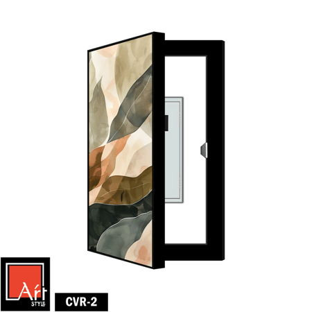 CVR2 لوحة خزانة مخفية بالأخضر والترابي