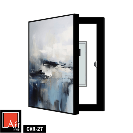 CVR27 لوحة خزانة مخفية بأزرق هادئ