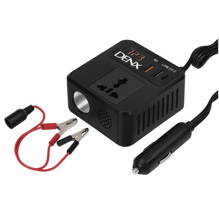 محول كهرباء 100 واط للسيارة 220 من DENX / DX137