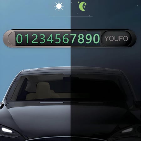 لوحة ترقيم الجوال المضيئة الذكية للسيارة من يوفو